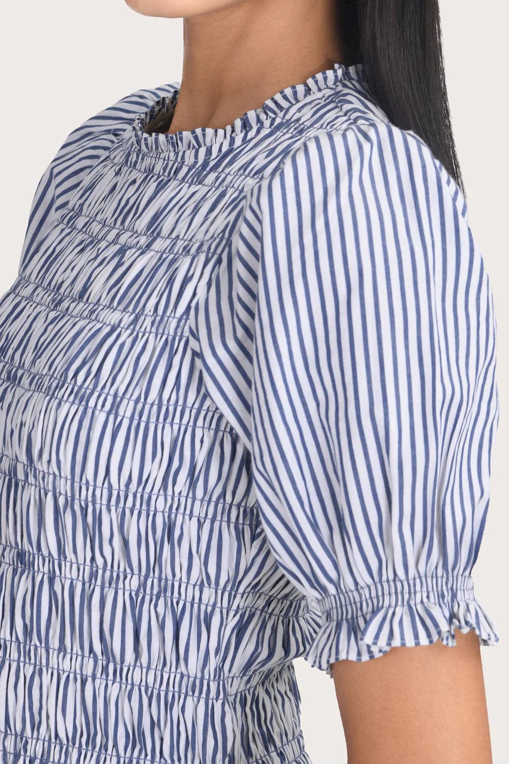 Lyra Mini Dress  - Aegan Stripe - Image 4