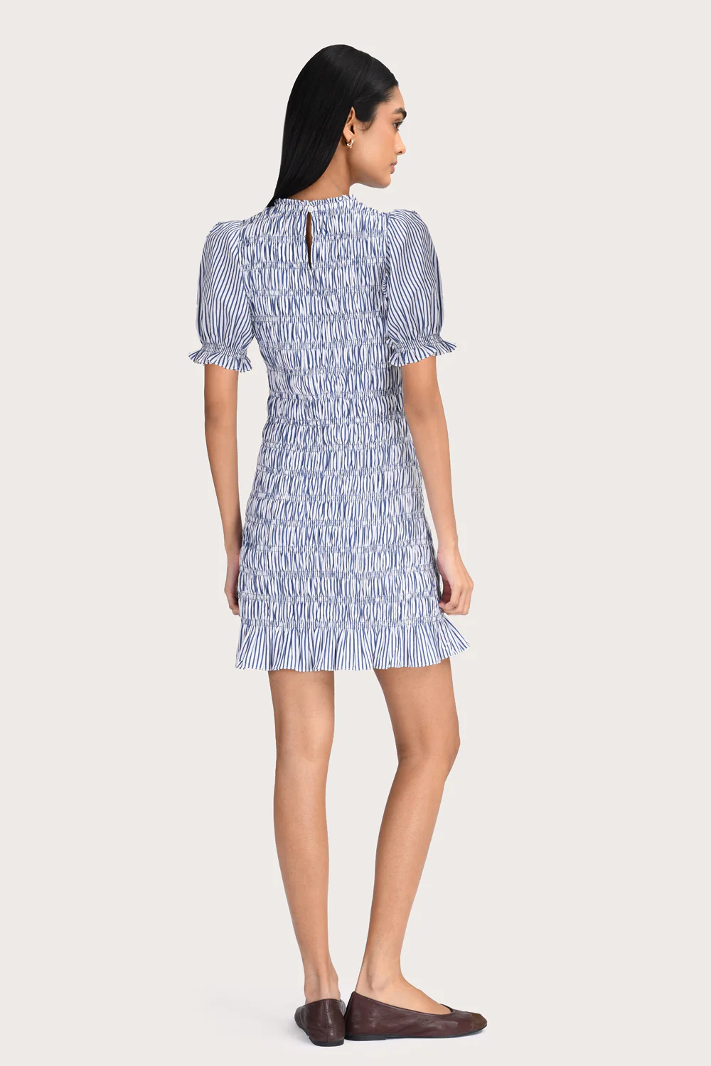 Lyra Mini Dress  - Aegan Stripe - Image 6