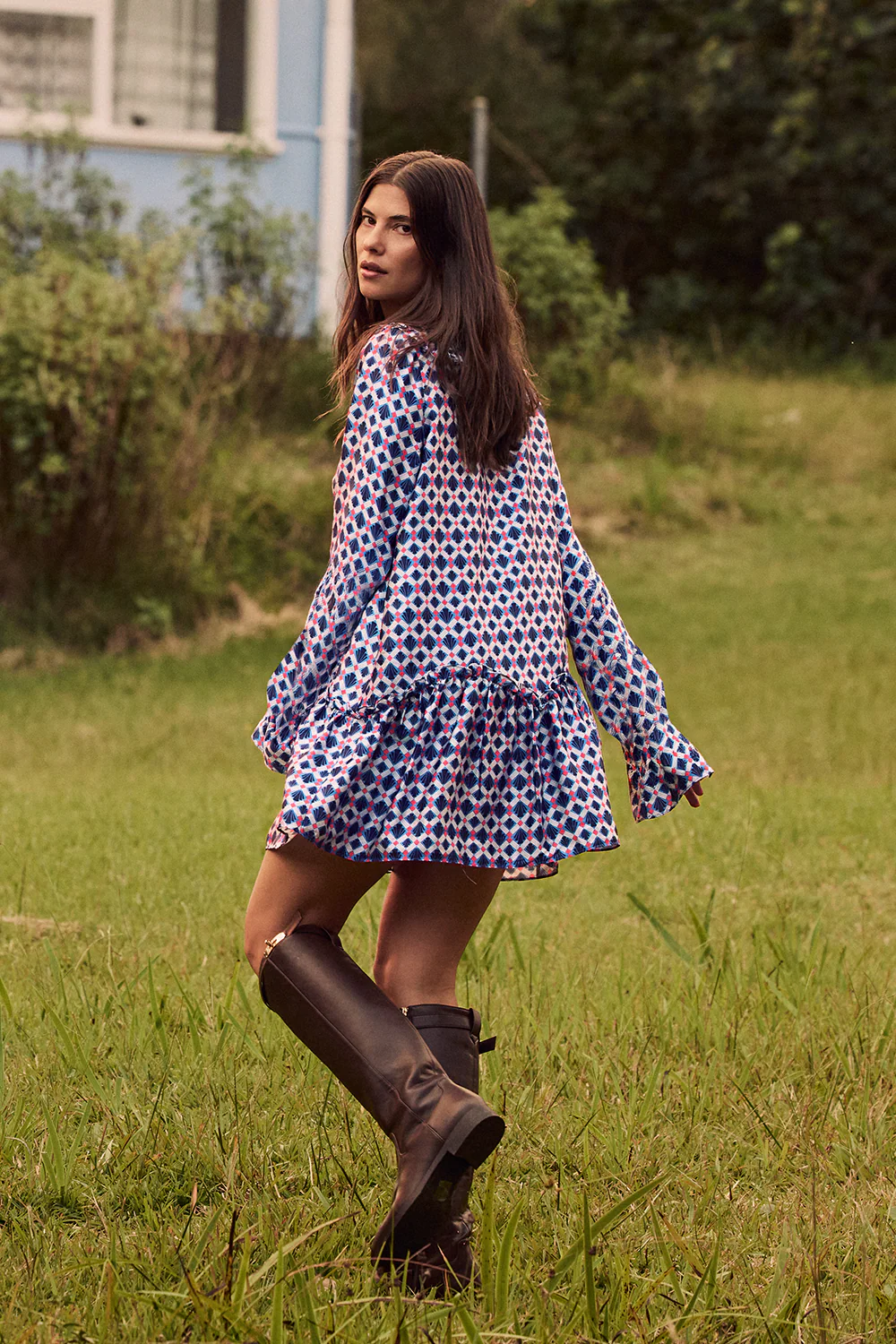 Mae Mini Dress - Sapphire - Image 7