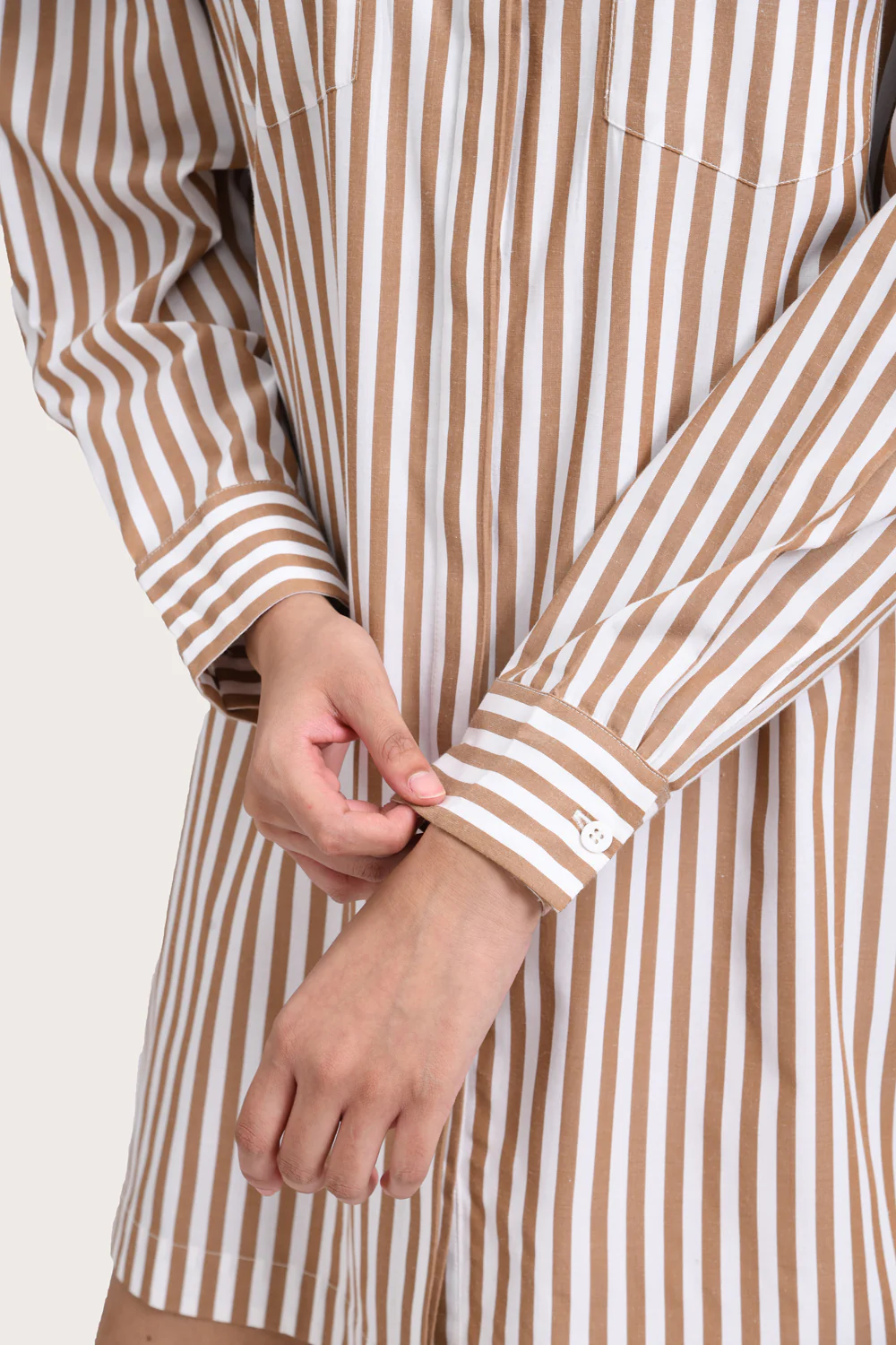 Maribel Dress - Neutre Stripe - Image 4