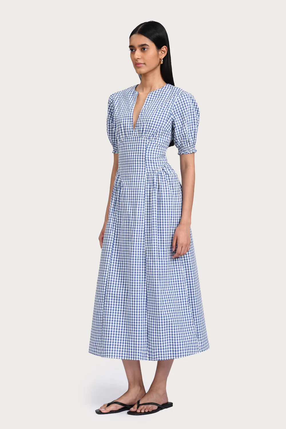 Marsala Dress - Blue Gingham - Image 3