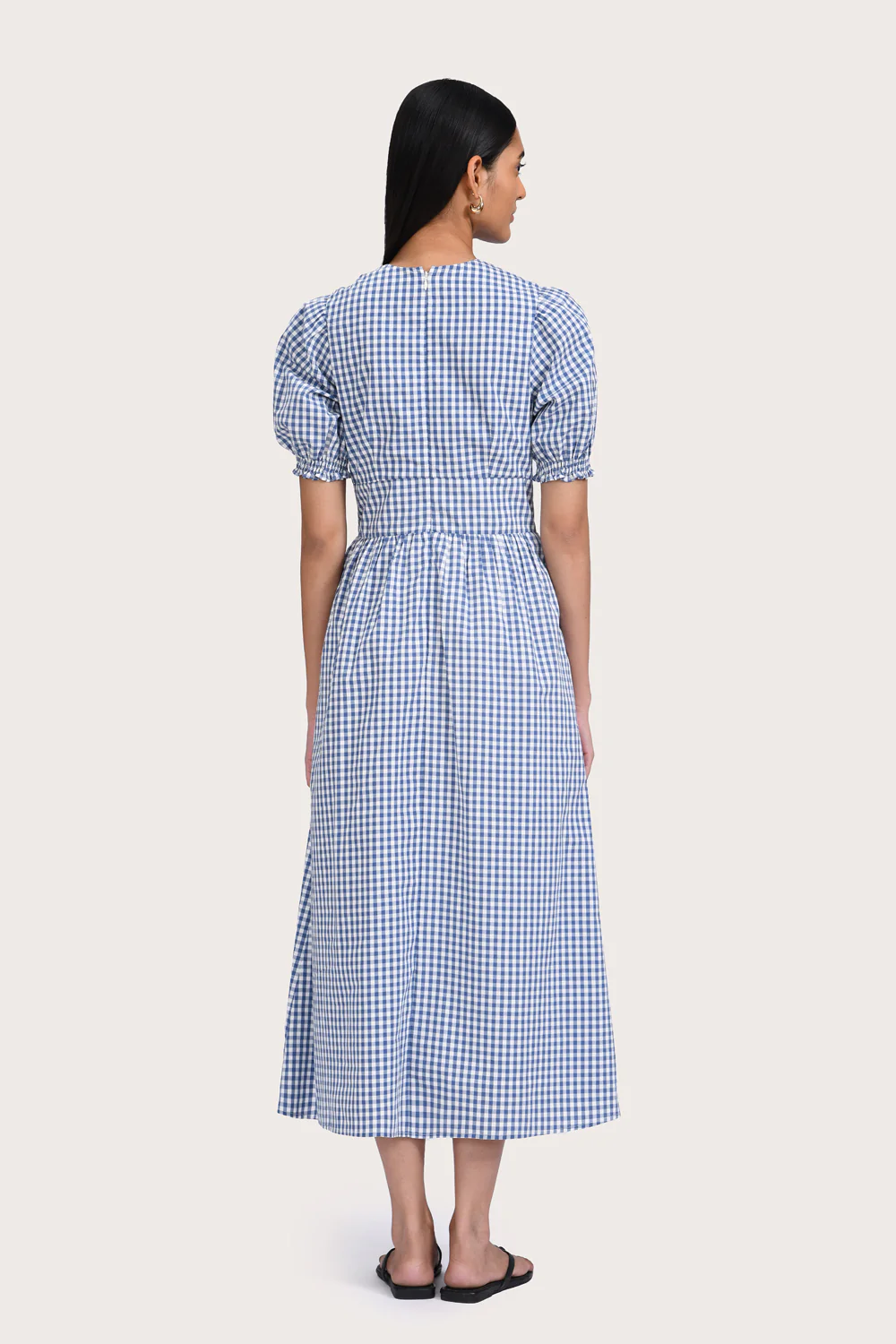 Marsala Dress - Blue Gingham - Image 5