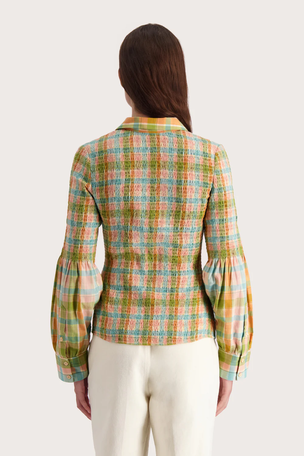 Melina Blouse - Antique Check - Image 4