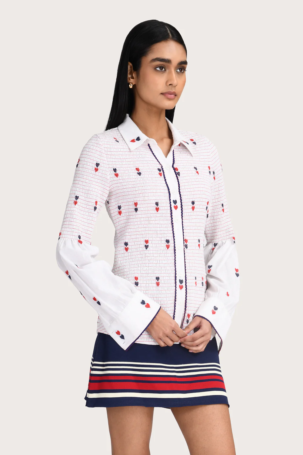 Melina Blouse  - White - Image 3