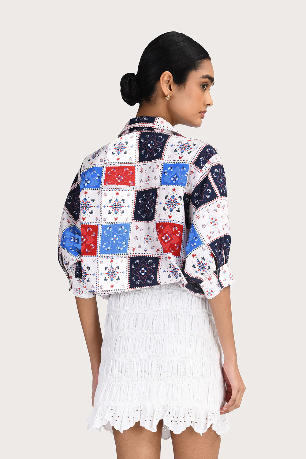 Myra Mini Skirt - White - Image 4