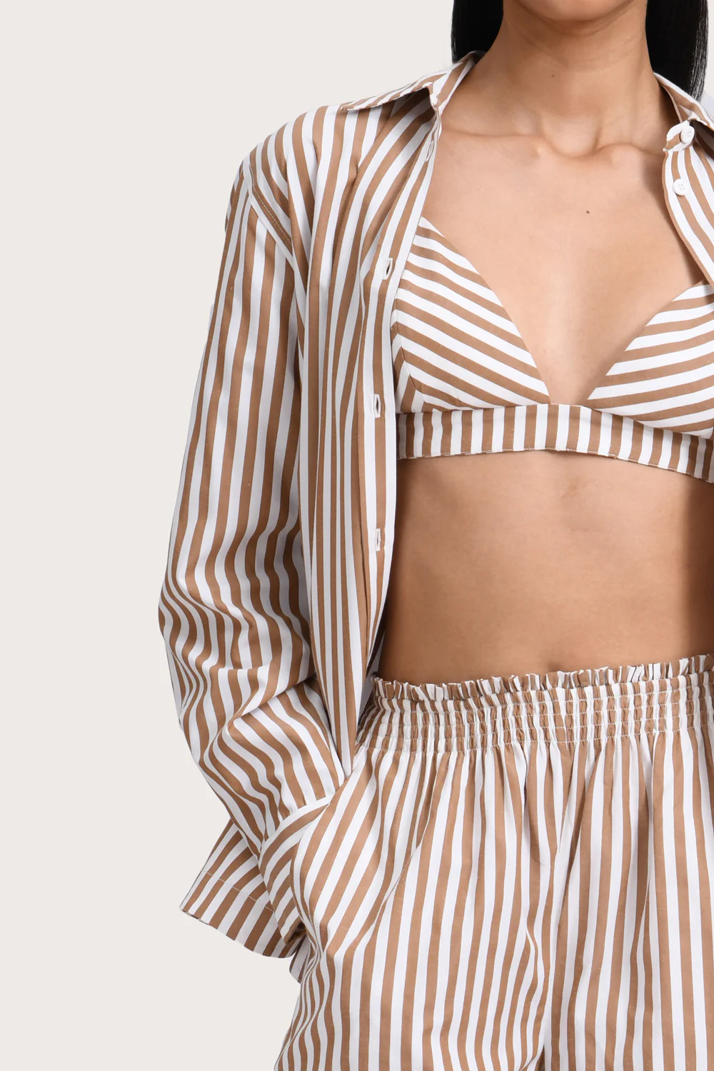 Nathalie Shirt - Neutre Stripe - Image 3