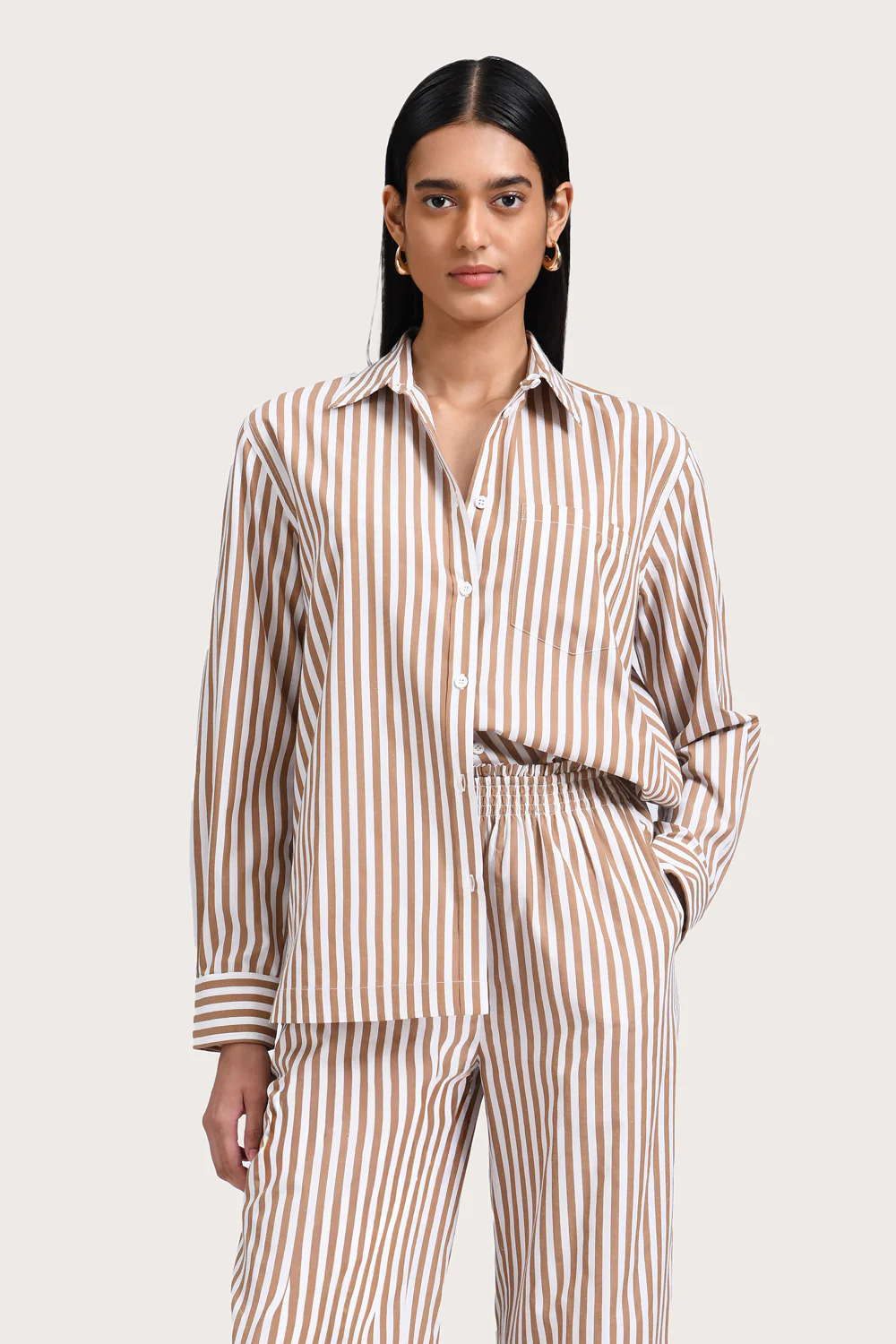Nathalie Shirt - Neutre Stripe - Image 5