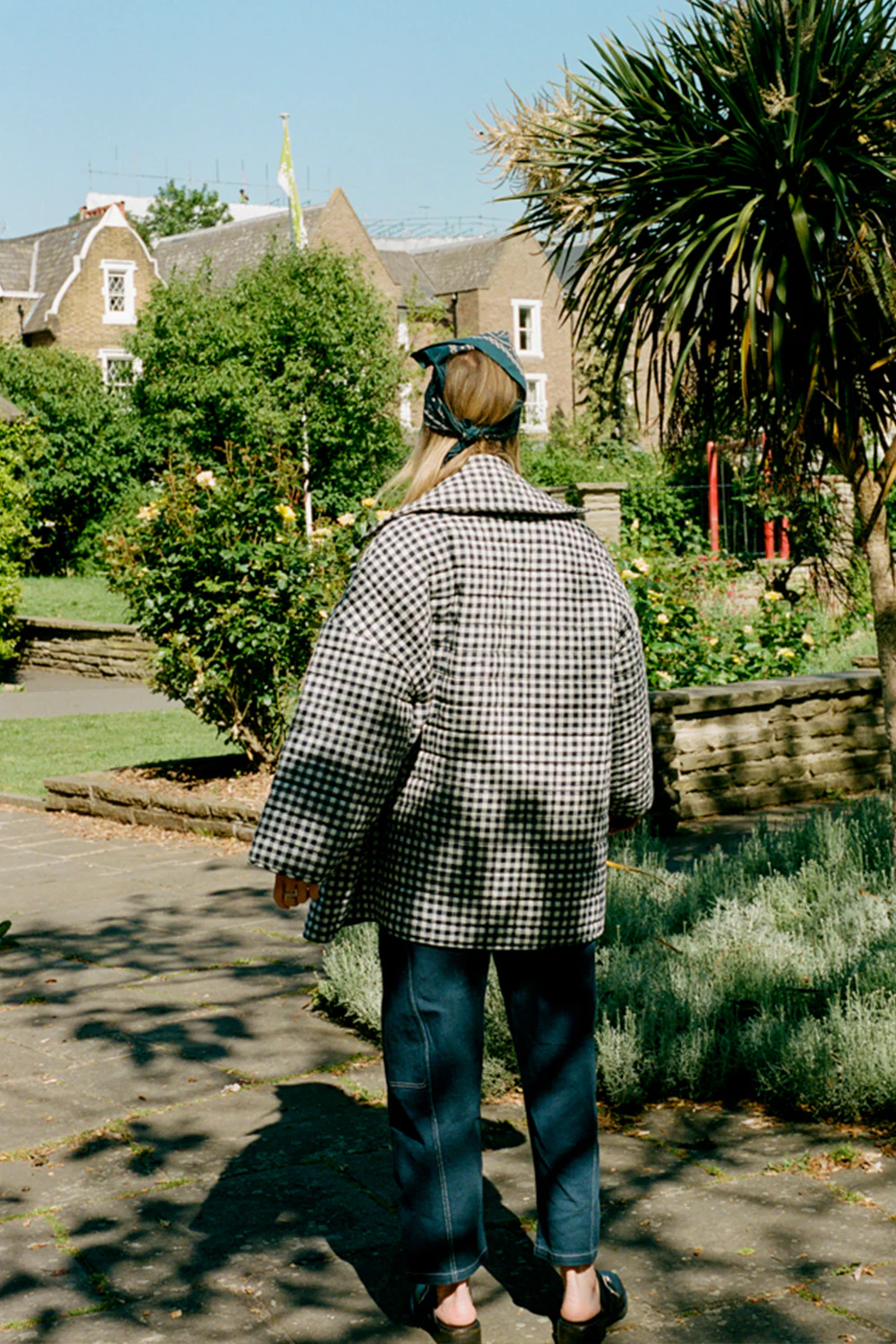 Noemi Coat - Indigo Check - Image 6
