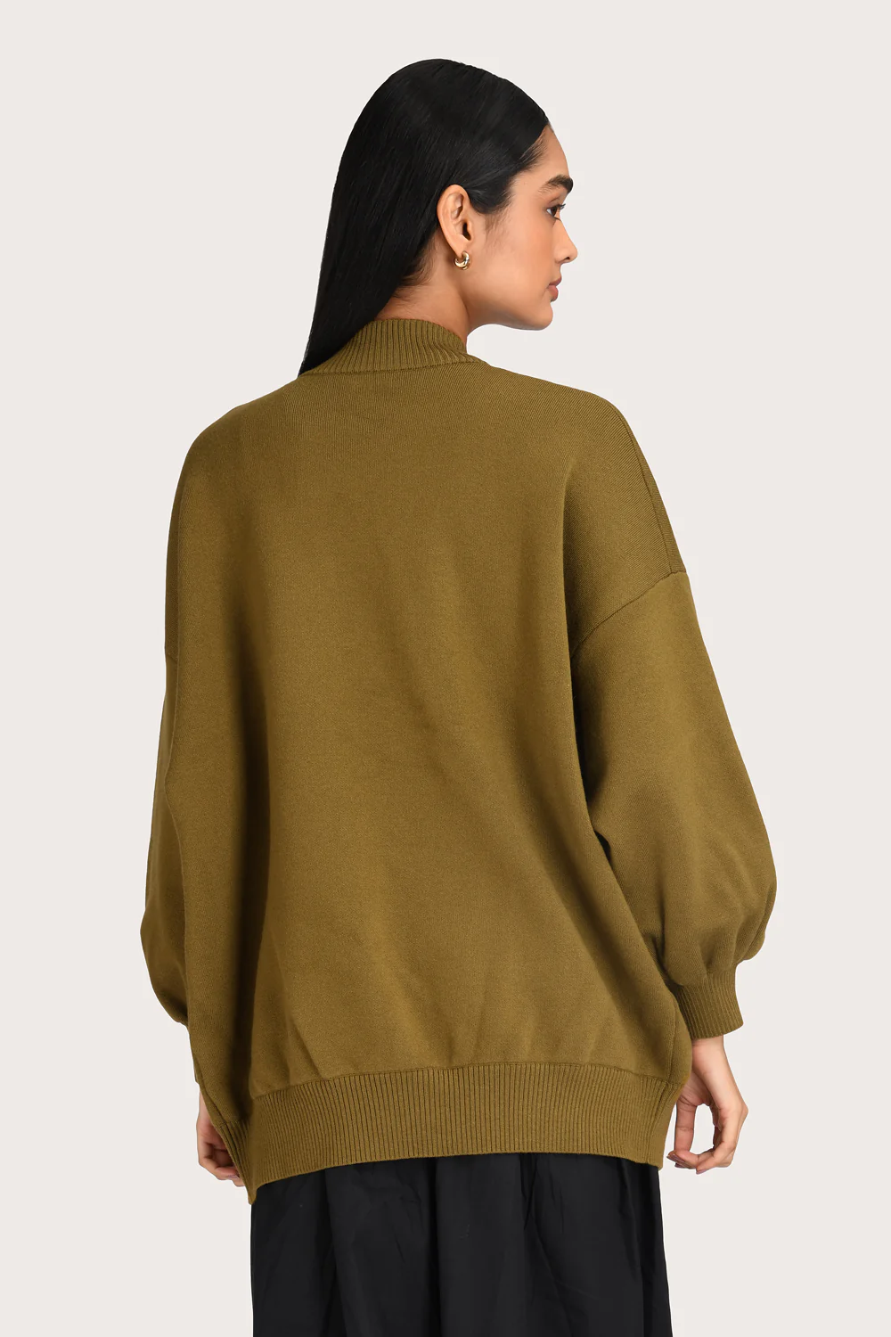Olea Knit Cardi - Moss - Image 4