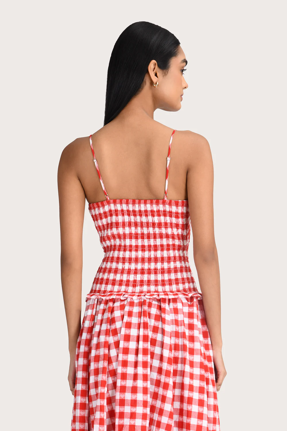 Phoebe Dress  - Ruby Check - Image 6