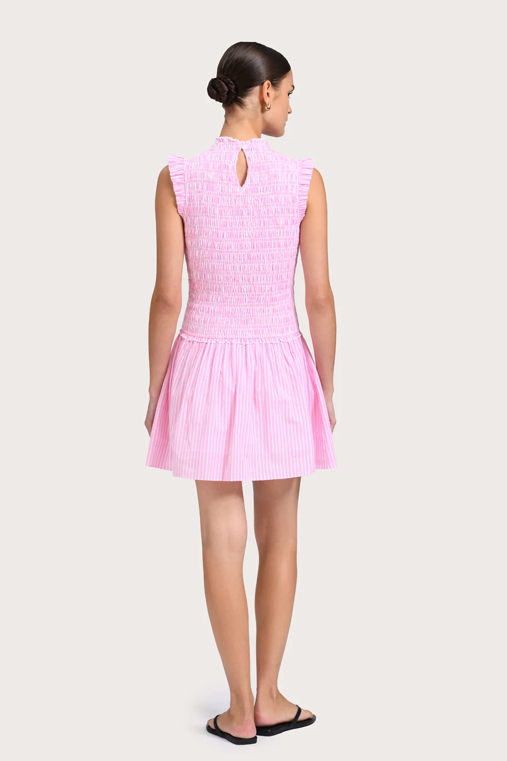 Raffaella Mini Dress - Pink Floss Stripe - Image 5