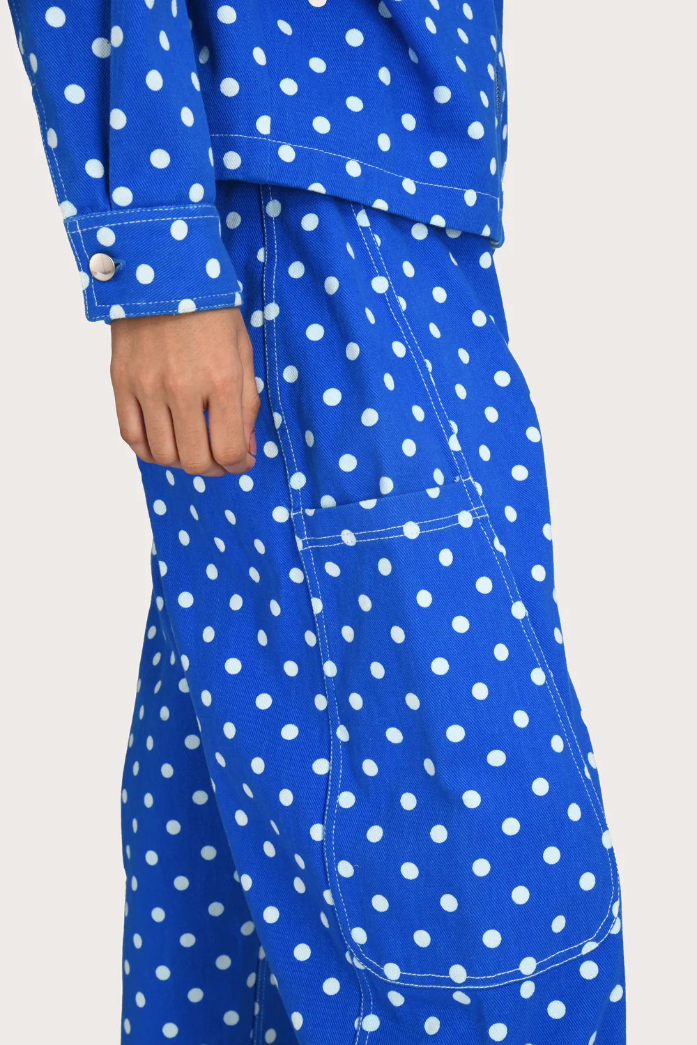 Zelie Pant - Blue Polka - Image 3